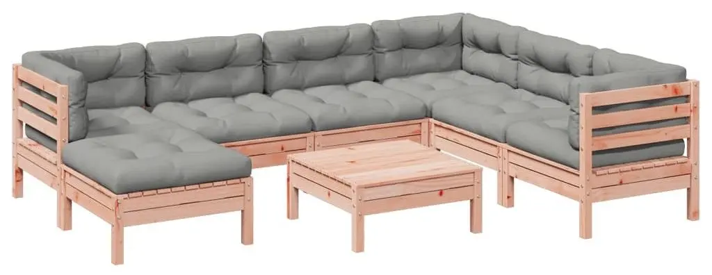 Set mobilier de gradina VidaXL 3299561 (Natural/Grey)