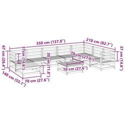 Set mobilier de gradina VidaXL 3299583 (Natural) Thumb