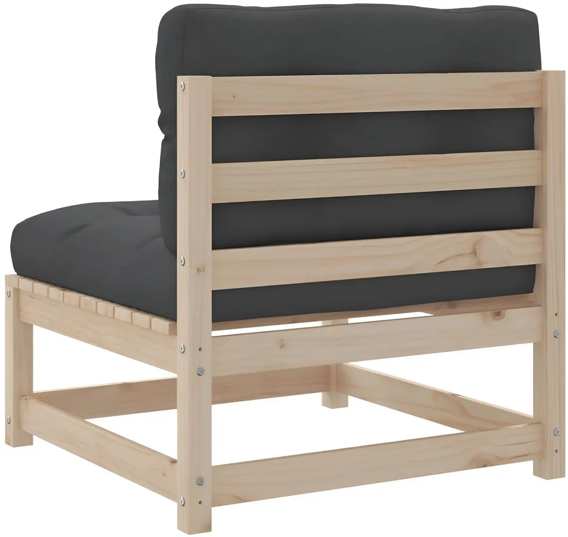 Set mobilier de grădină VidaXL 3299585 (Natural/Anthracite)