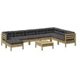 Комплект садовой мебели VidaXL 3299591 (Natural/Anthracite) Thumb