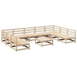 Set mobilier de gradina VidaXL 3299592 (Natural) Thumb