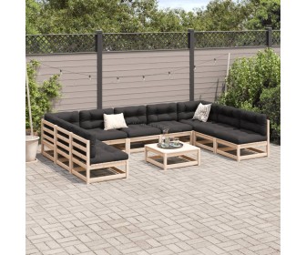 Set mobilier de gradina VidaXL 3299592 (Natural)