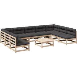 Set mobilier de grădină VidaXL 3299596 (Natural/Anthracite) Thumb