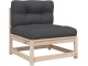 Set mobilier de grădină VidaXL 3299596 (Natural/Anthracite)