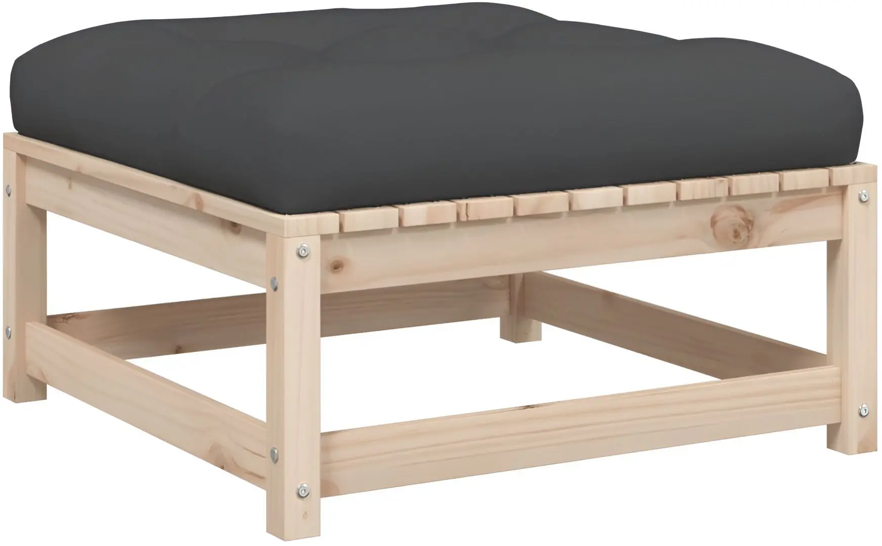 Set mobilier de grădină VidaXL 3299596 (Natural/Anthracite)