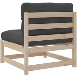 Set mobilier de grădină VidaXL 3299596 (Natural/Anthracite) Thumb