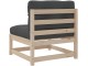 Set mobilier de grădină VidaXL 3299596 (Natural/Anthracite)