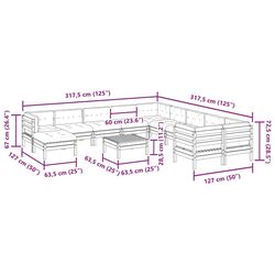 Set mobilier de gradina VidaXL 3299655 (Brown/Cream) Thumb
