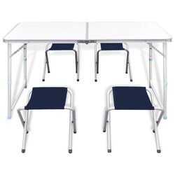 Set mobilier de gradina VidaXL 41328 (Dark Blue/Silver) Thumb
