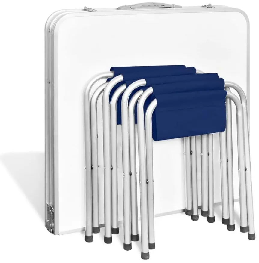 Set mobilier de gradina VidaXL 41328 (Dark Blue/Silver)