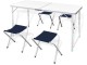 Set mobilier de gradina VidaXL 41328 (Dark Blue/Silver)