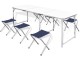 Set mobilier de gradina VidaXL 41329 (White/Blue)