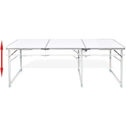 Set mobilier de gradina VidaXL 41329 (White/Blue) Thumb