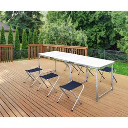 Set mobilier de gradina VidaXL 41329 (White/Blue)