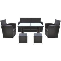 Set mobilier de gradina VidaXL 42644 (Brown/White) Thumb