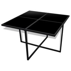 Set mobilier de gradina VidaXL 42759 (Black/White) Thumb