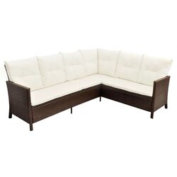 Set mobilier de gradina VidaXL 43095 (Brown/White) Thumb