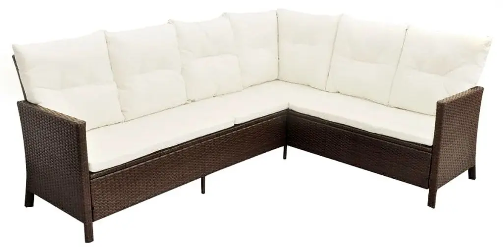 Set mobilier de gradina VidaXL 43095 (Brown/White) - 8