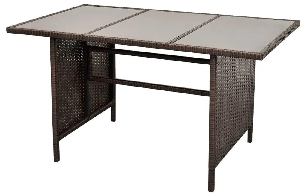 Set mobilier de gradina VidaXL 43095 (Brown/White) - 9