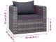 Set mobilier de grădină vidaXL 44158 (Grey)