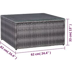 Set mobilier de grădină vidaXL 44158 (Grey) Thumb