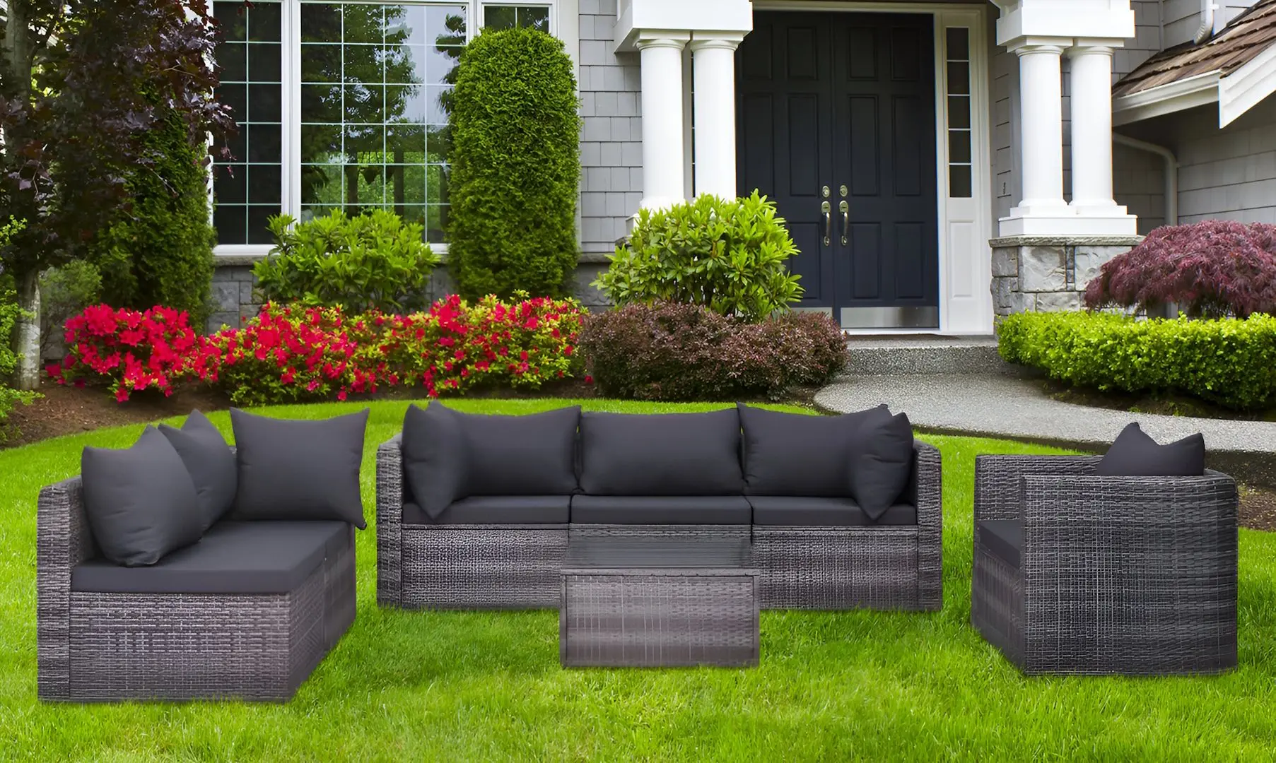 Set mobilier de grădină vidaXL 44158 (Grey)