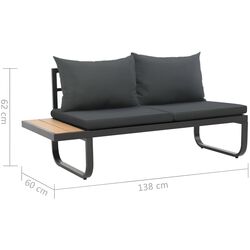 Комплект садовой мебели vidaXL 44704 (Black) Thumb