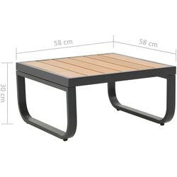 Комплект садовой мебели vidaXL 44704 (Black) Thumb