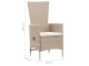 Set mobilier de gradina VidaXL 46040 (Beige/White)