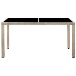 Set mobilier de gradina VidaXL 46040 (Beige/White) Thumb
