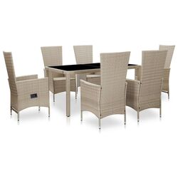 Set mobilier de gradina VidaXL 46040 (Beige/White) Thumb