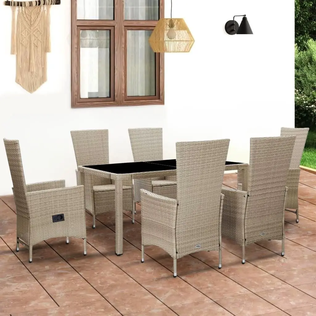 Set mobilier de gradina VidaXL 46040 (Beige/White)