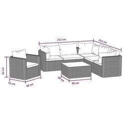 Set mobilier de gradina VidaXL 46552 (Black) Thumb