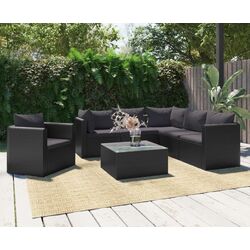 Set mobilier de gradina VidaXL 46552 (Black)