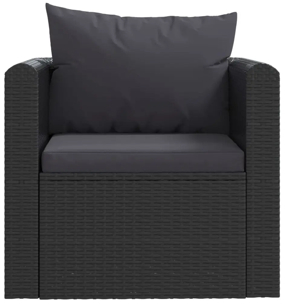 Set mobilier de gradina VidaXL 46552 (Black) - 5