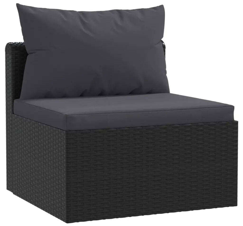 Set mobilier de gradina VidaXL 46552 (Black) - 6