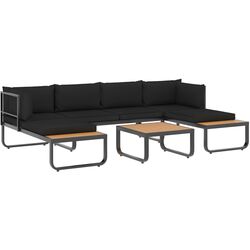 Set mobilier de grădină VidaXL 48654 (Dark Grey/Brown) Thumb