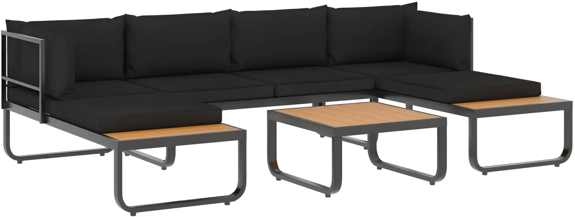 Set mobilier de grădină VidaXL 48654 (Dark Grey/Brown)