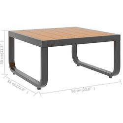 Set mobilier de grădină VidaXL 48654 (Dark Grey/Brown) Thumb