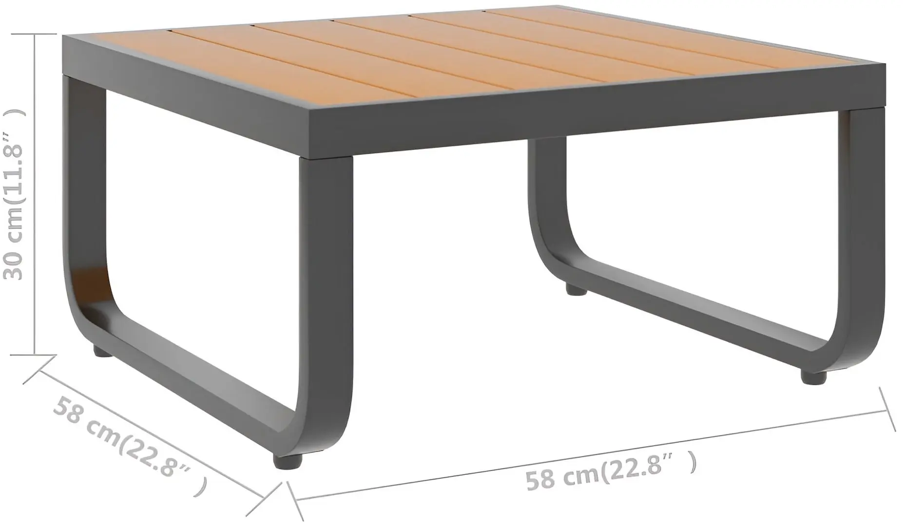 Set mobilier de grădină VidaXL 48654 (Dark Grey/Brown)