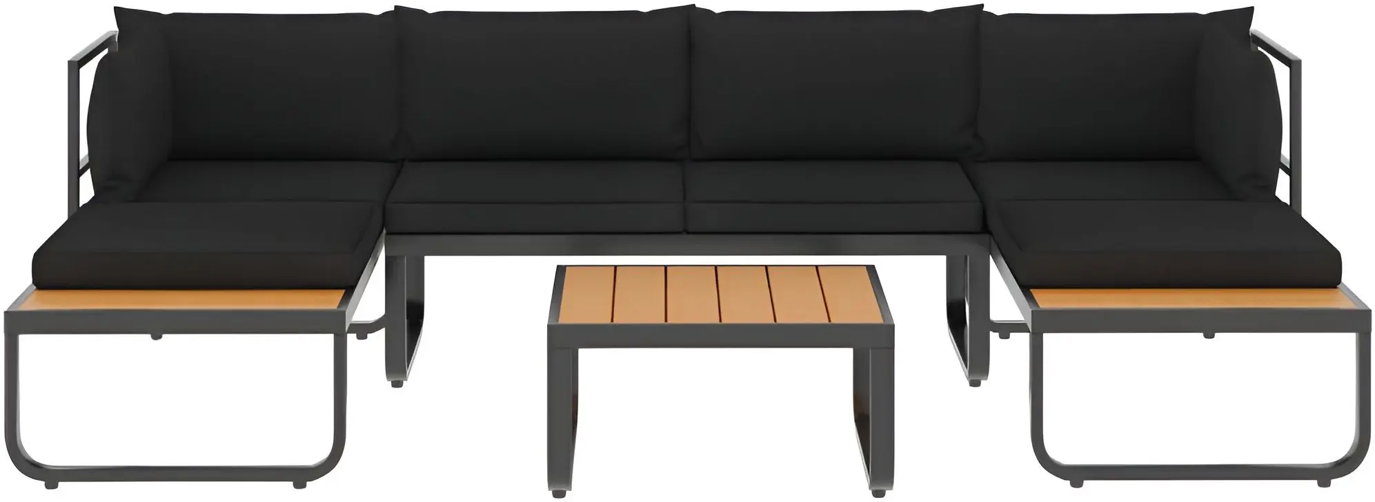Set mobilier de grădină VidaXL 48654 (Dark Grey/Brown)