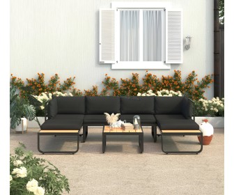 Set mobilier de grădină VidaXL 48654 (Dark Grey/Brown)