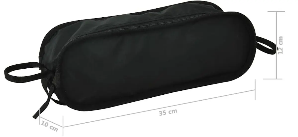 Set scaune pliabile VidaXL 47797 (Black/Silver)