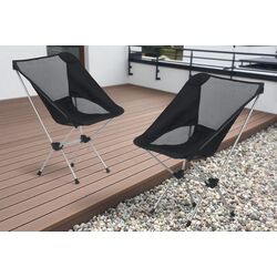 Set scaune pliabile VidaXL 47797 (Black/Silver)