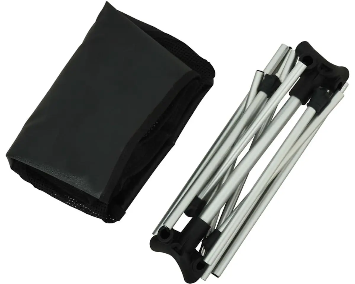 Set scaune pliabile VidaXL 47797 (Black/Silver)