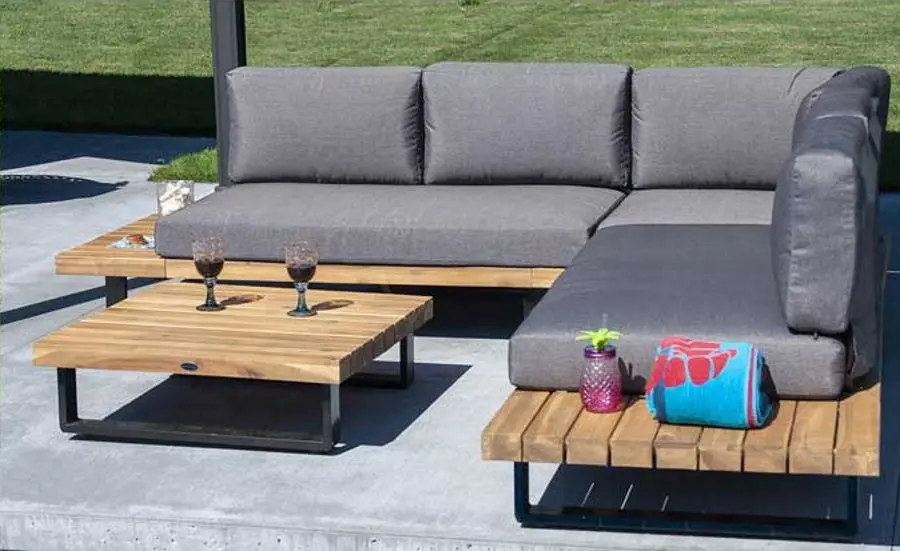 Set mobilier de gradina Villager Avila 67204 (Gray/Wood)