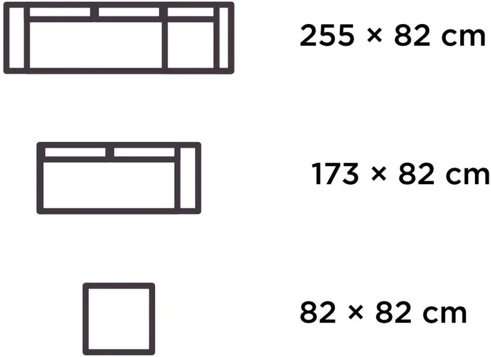 Set mobilier de gradina Villager Avila 67204 (Gray/Wood)