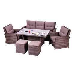 Set mobilier de gradina Villager Elda 67203 (Brown) Thumb