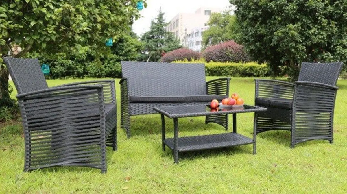 Set mobilier de gradina Villager Malaga Garden (Black)