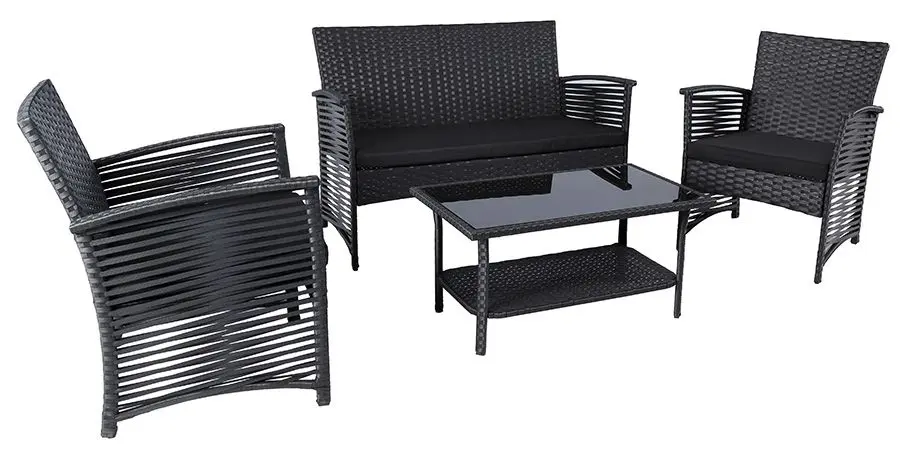 Set mobilier de gradina Villager Malaga Garden (Black)